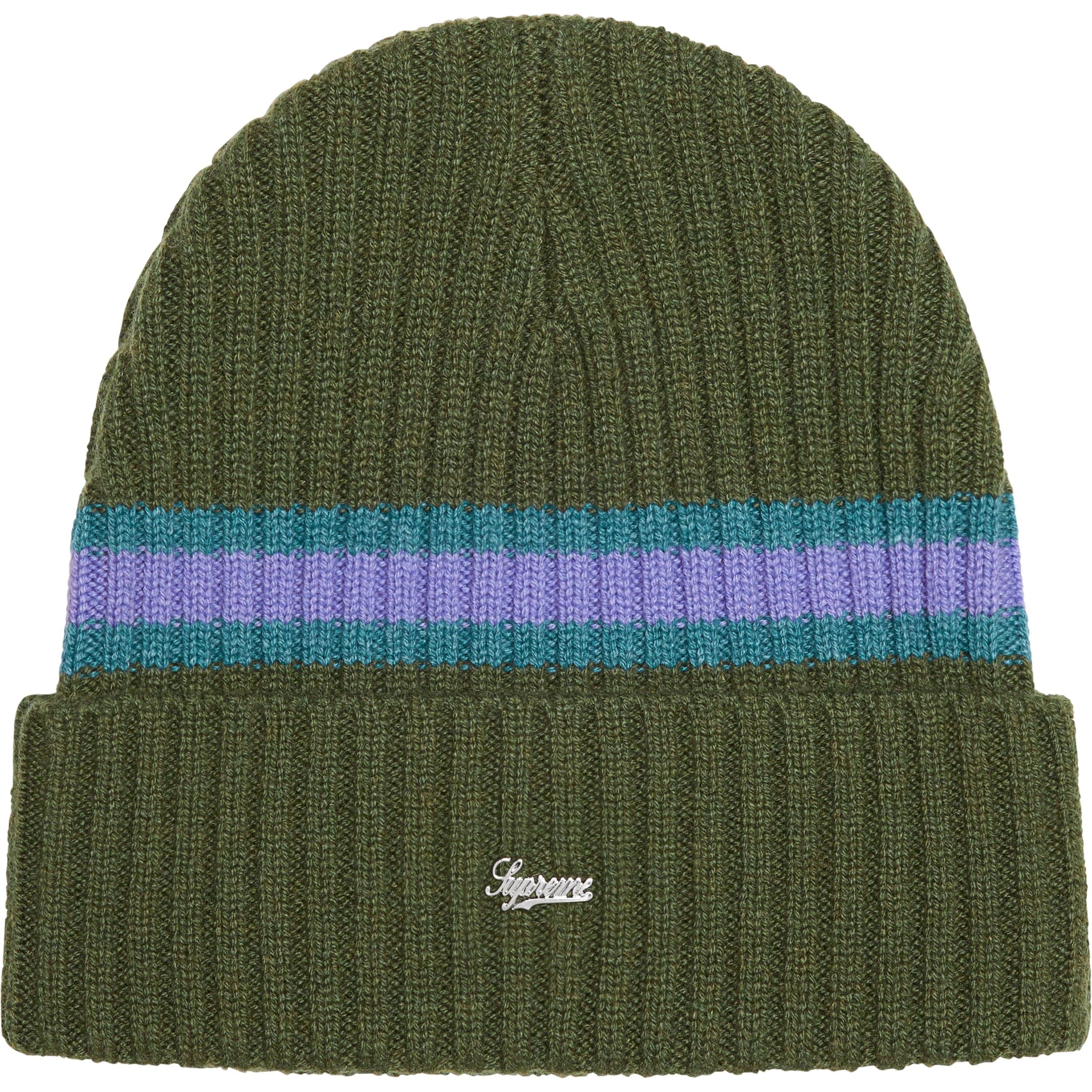 Striped Cashmere Beanie view 4